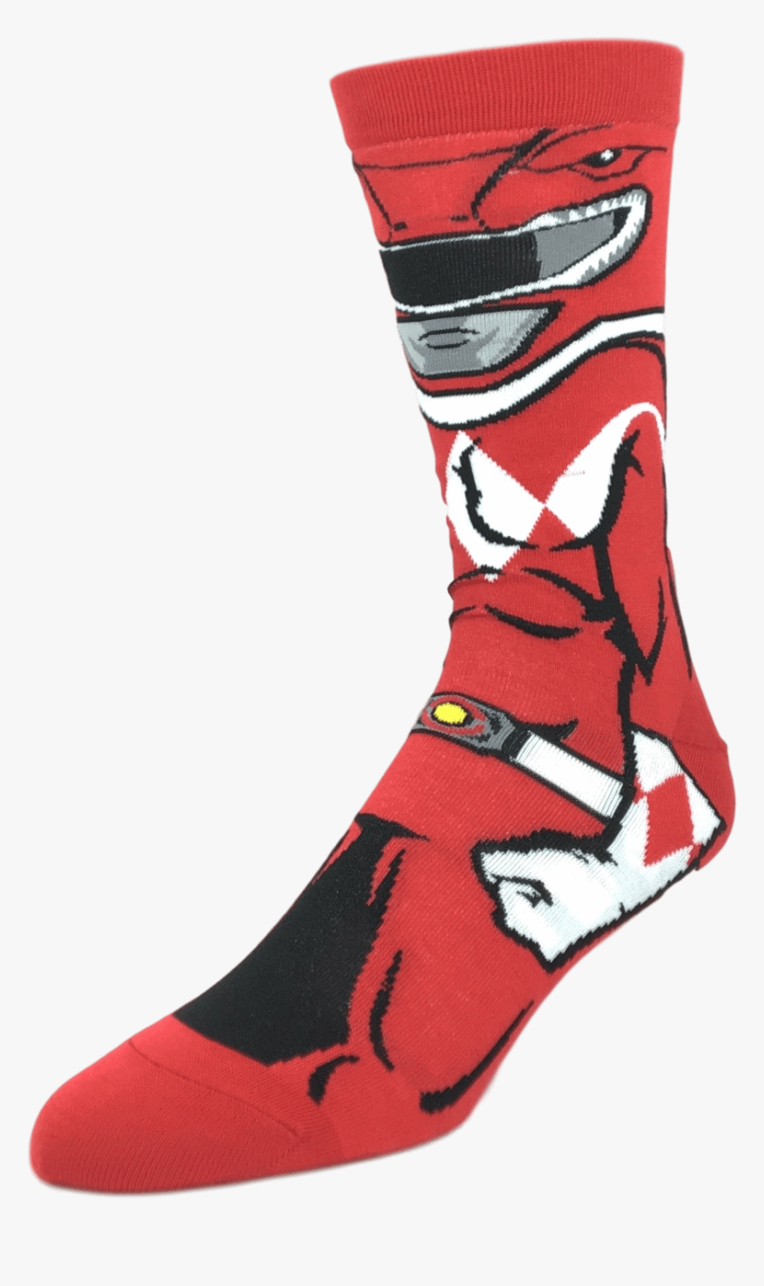 Power Rangers Red Ranger 360 Socks"
 Class= - Sock, HD Png Download, Free Download