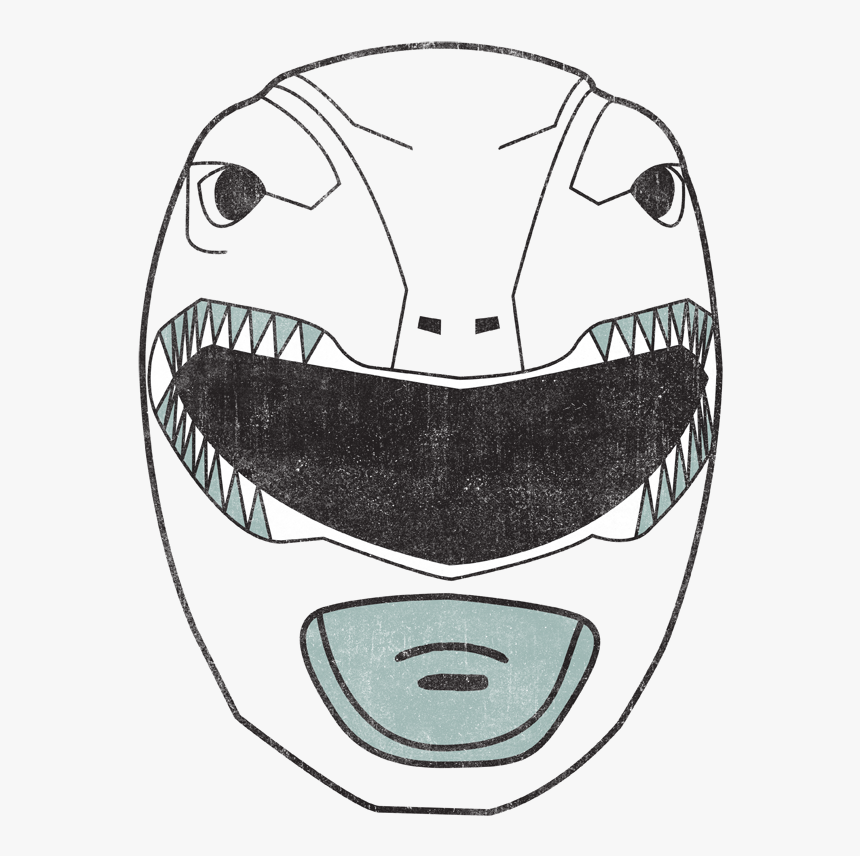 Power Rangers Red Ranger Mask Men"s Tank - Power Rangers Drawing Face, HD Png Download, Free Download