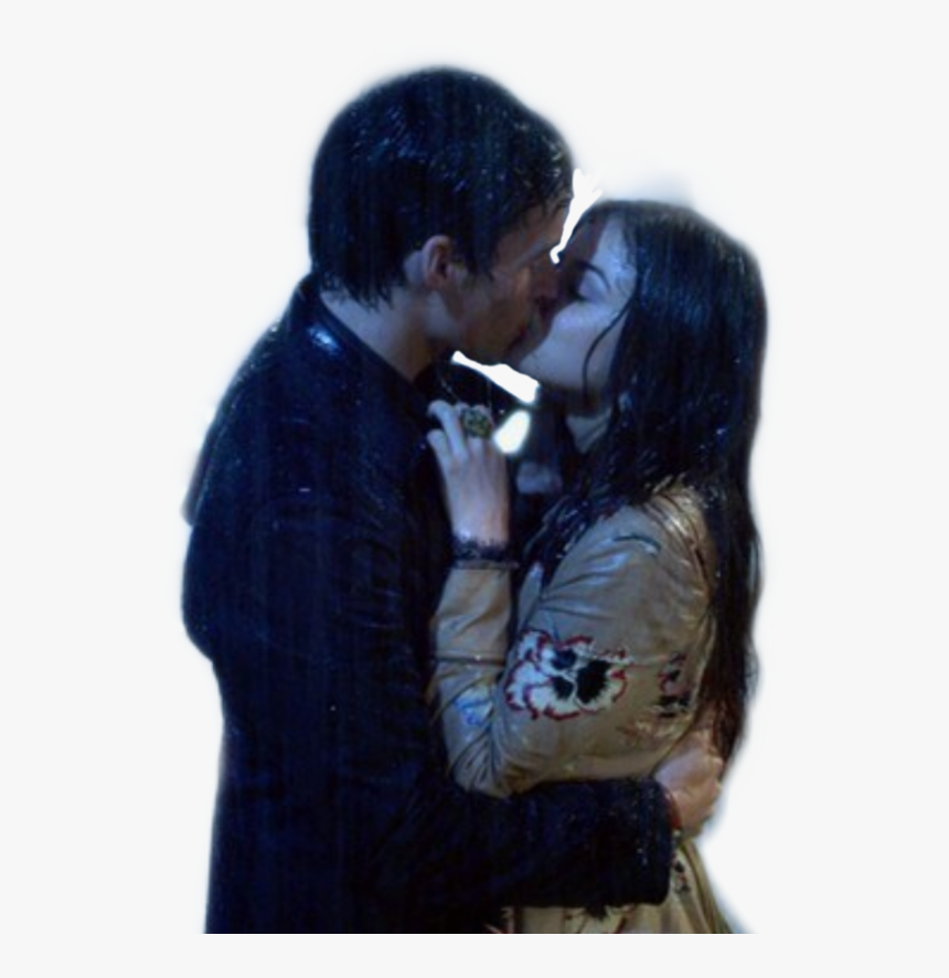 Aria Ezra Sparia Pll Prettylittleliars Freetoedit - Aria And Ezra Kissing In The Rain, HD Png Download, Free Download