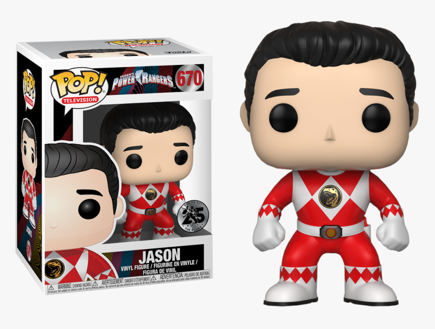 Jason Unmasked Red Ranger Funko Pop Vinyl Figure - Power Rangers Funko Pop 25th Anniversary, HD Png Download, Free Download