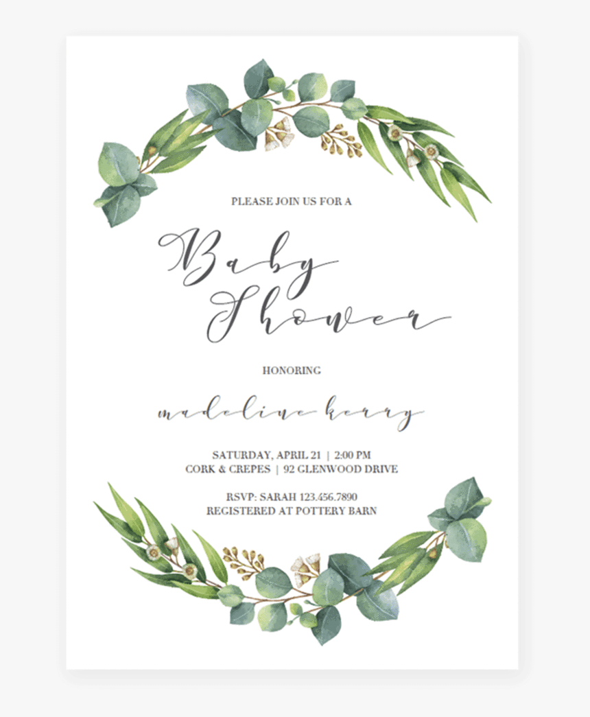 Wedding Invitation Template - Help The Mom To Be By Making Yourself The Addressee, HD Png Download, Free Download