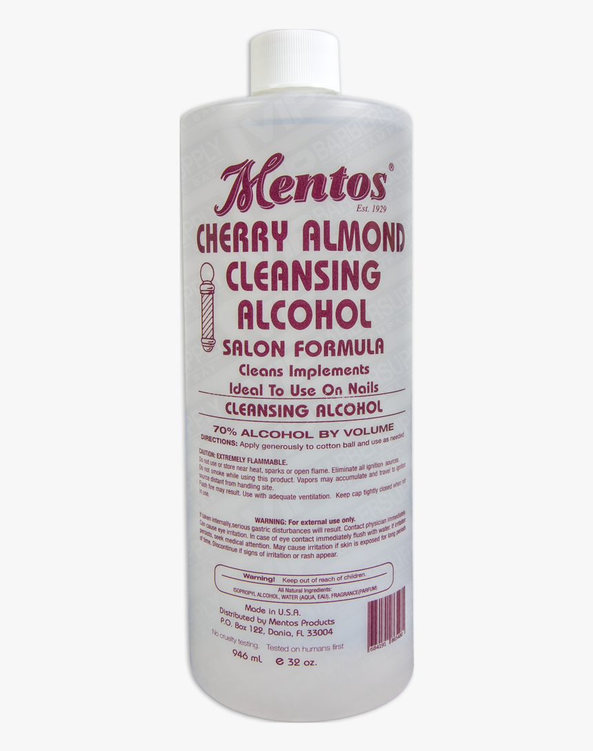 Mentos Cherry Almond Cleansing Alcohol 32oz - Lotion, HD Png Download, Free Download