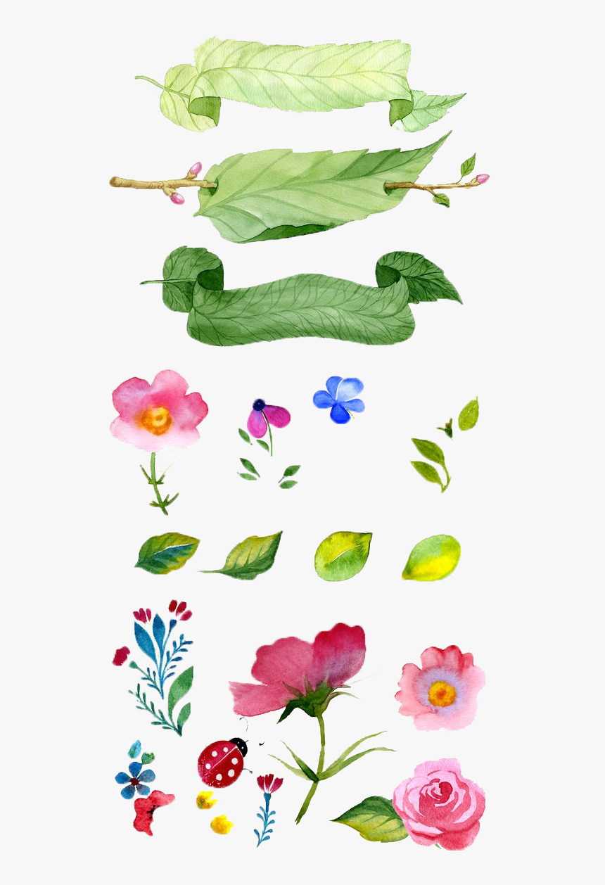 Flower Illustration Watercolor Flowers Painting Hand-painted - Watercolor Painting, HD Png Download, Free Download