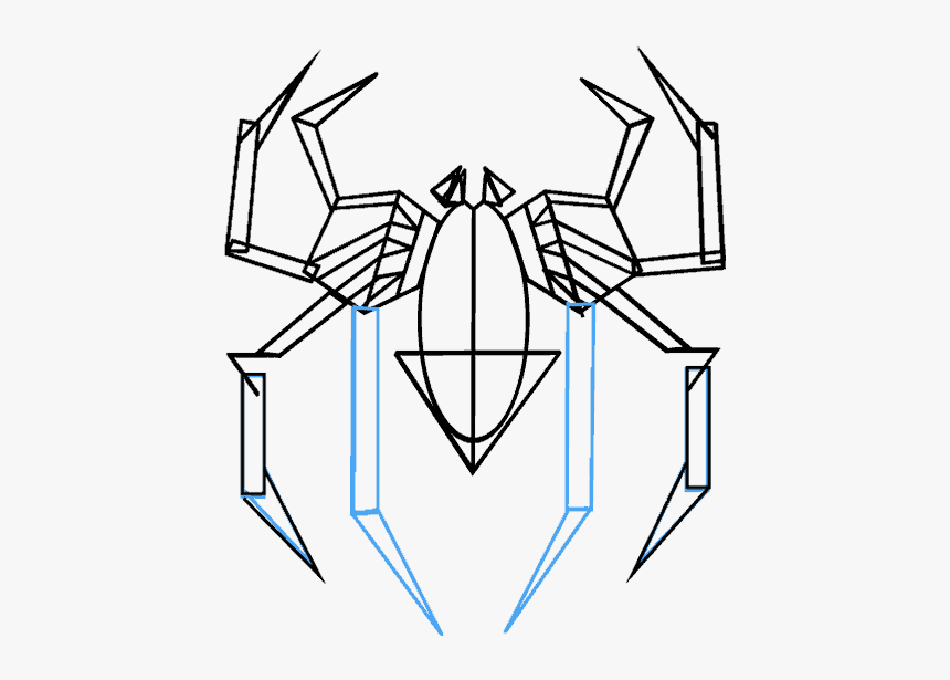 How To Draw Spiderman Logo - วาด ส ไป เด อ ร์ แมน, HD Png Download, Free Download