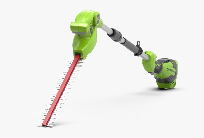 Greenworks 40v Long Reach Hedge Trimmer G40pha - Hedge Trimmer, HD Png Download, Free Download