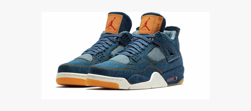 Air Jordan 4 Retro "levi"s Denim" - Air Jordan Iv Levi, HD Png Download, Free Download