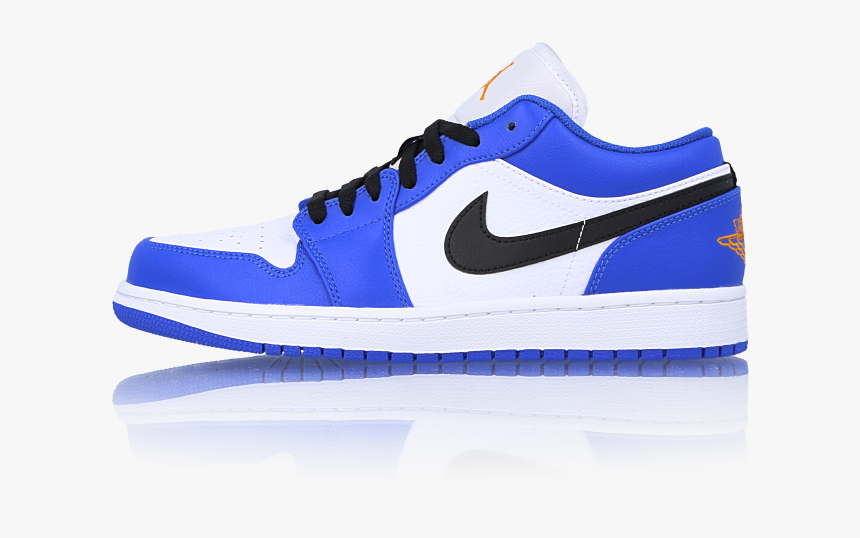 Air Jordan 1 Low Hyper Royal Orange Peel 553558-401 - Jordan 1 Low Black Toe, HD Png Download, Free Download