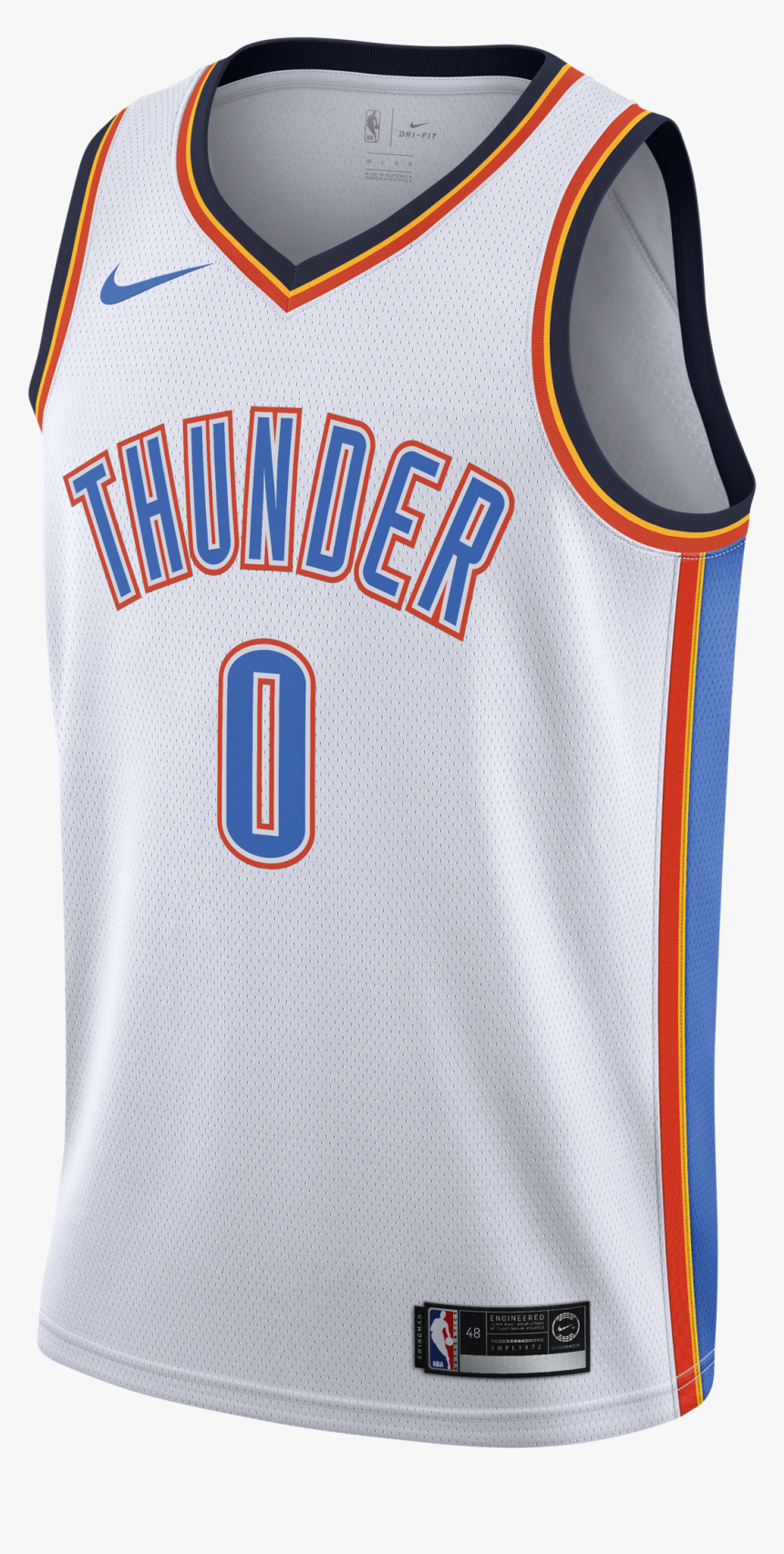 okc thunder white jersey