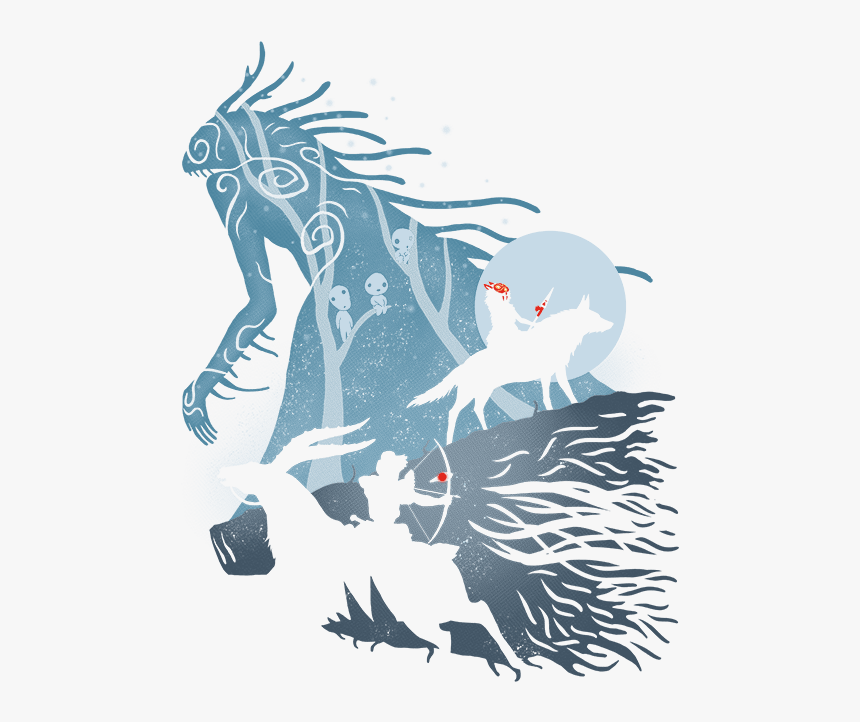 Princess Mononoke Drawing, HD Png Download, Free Download