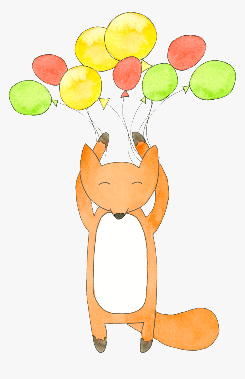 Fox Y Globo Png Transparente - Cartoon, Png Download, Free Download