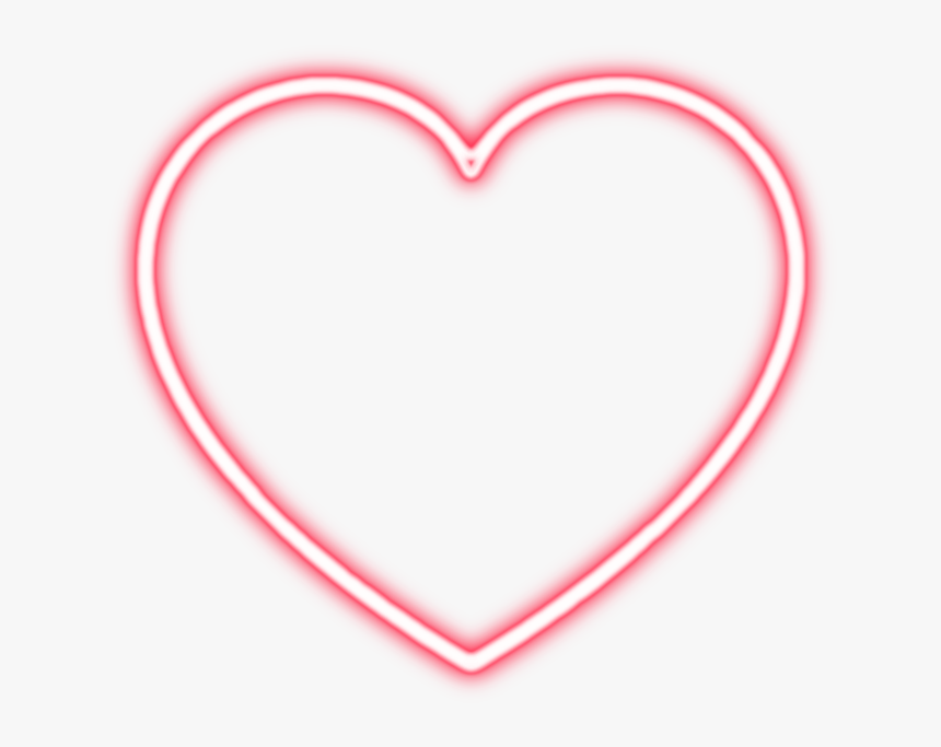 Neon Heart Png,picsartallpng - Heart Neon Sign Png, Transparent Png, Free Download