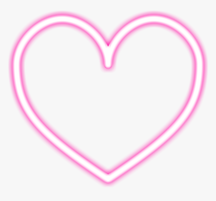 Freetoedit Heart Corazon Neon Neonheart Pink Pink Neon Heart Transparent Hd Png Download Kindpng