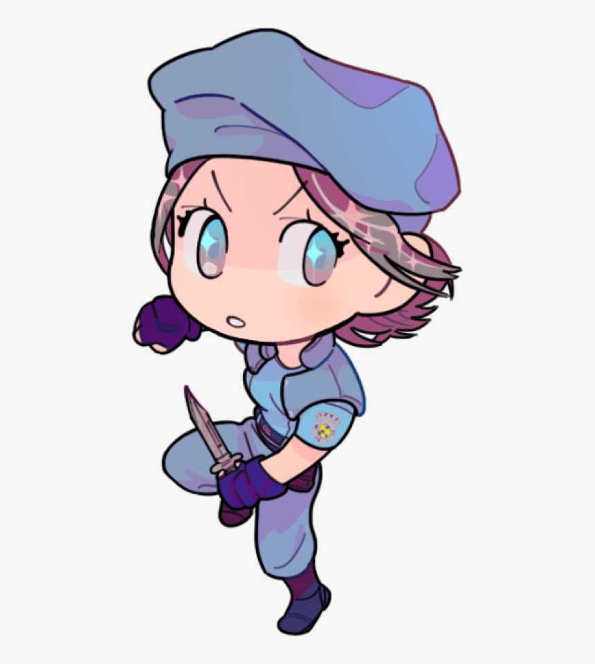 Free Png Download Jill Valentine Fanart Chibi Png Images - Fan Art Jill Valentine, Transparent Png, Free Download