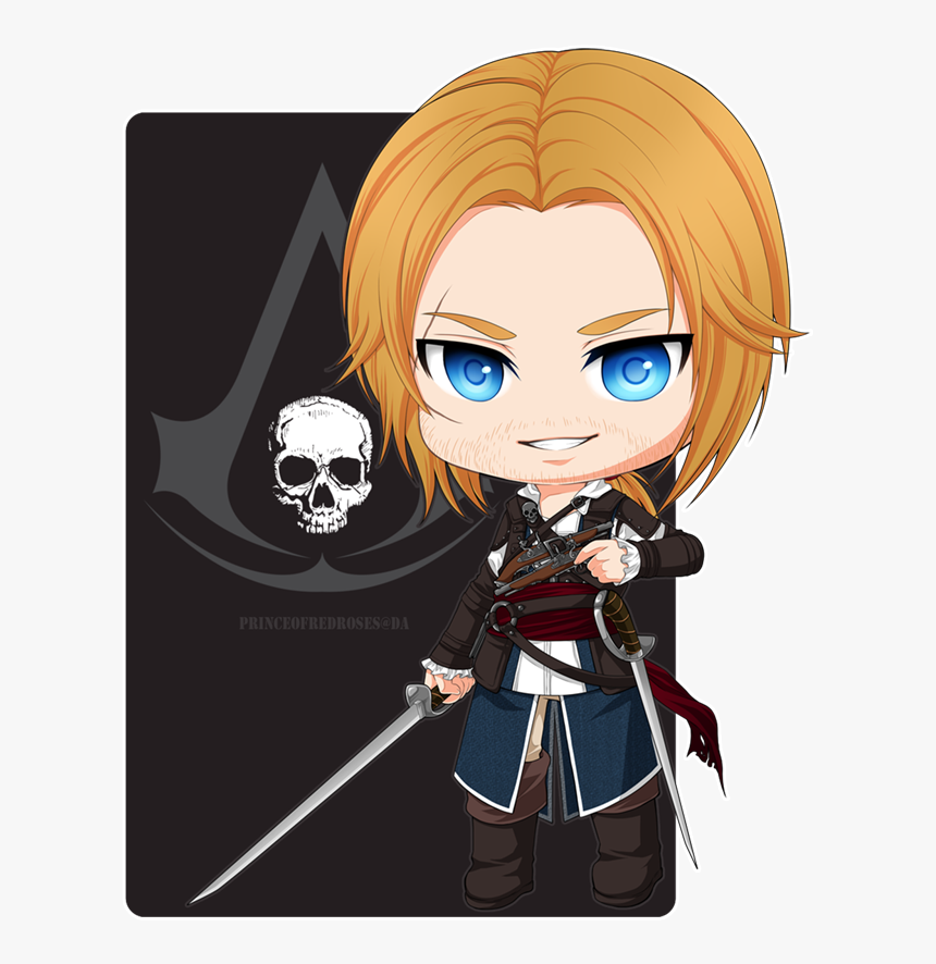 Assassins Creed, Chibi, And Edward Kenway Image - Assassin's Creed Fanart Edward Kenway, HD Png Download, Free Download