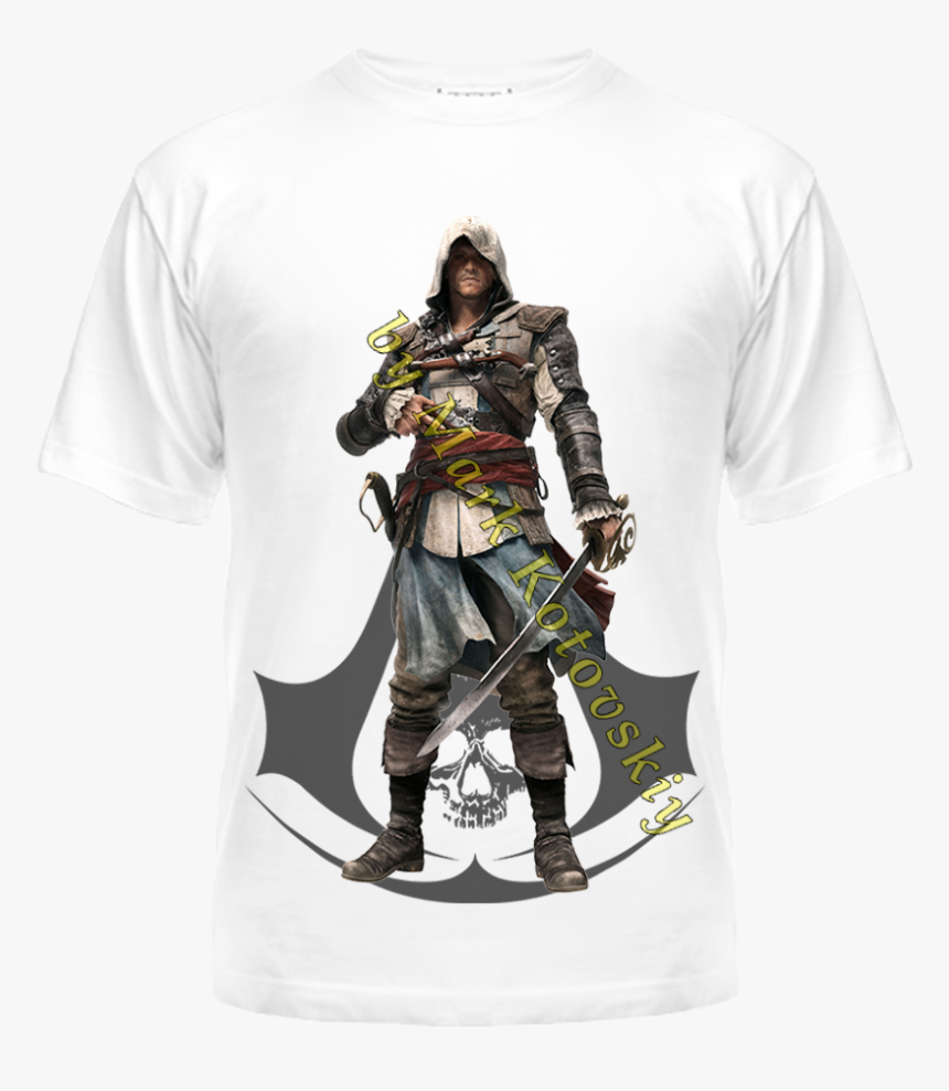 Заказать Футболка С Принтом Edward Kenway - Boba Fett, HD Png Download, Free Download