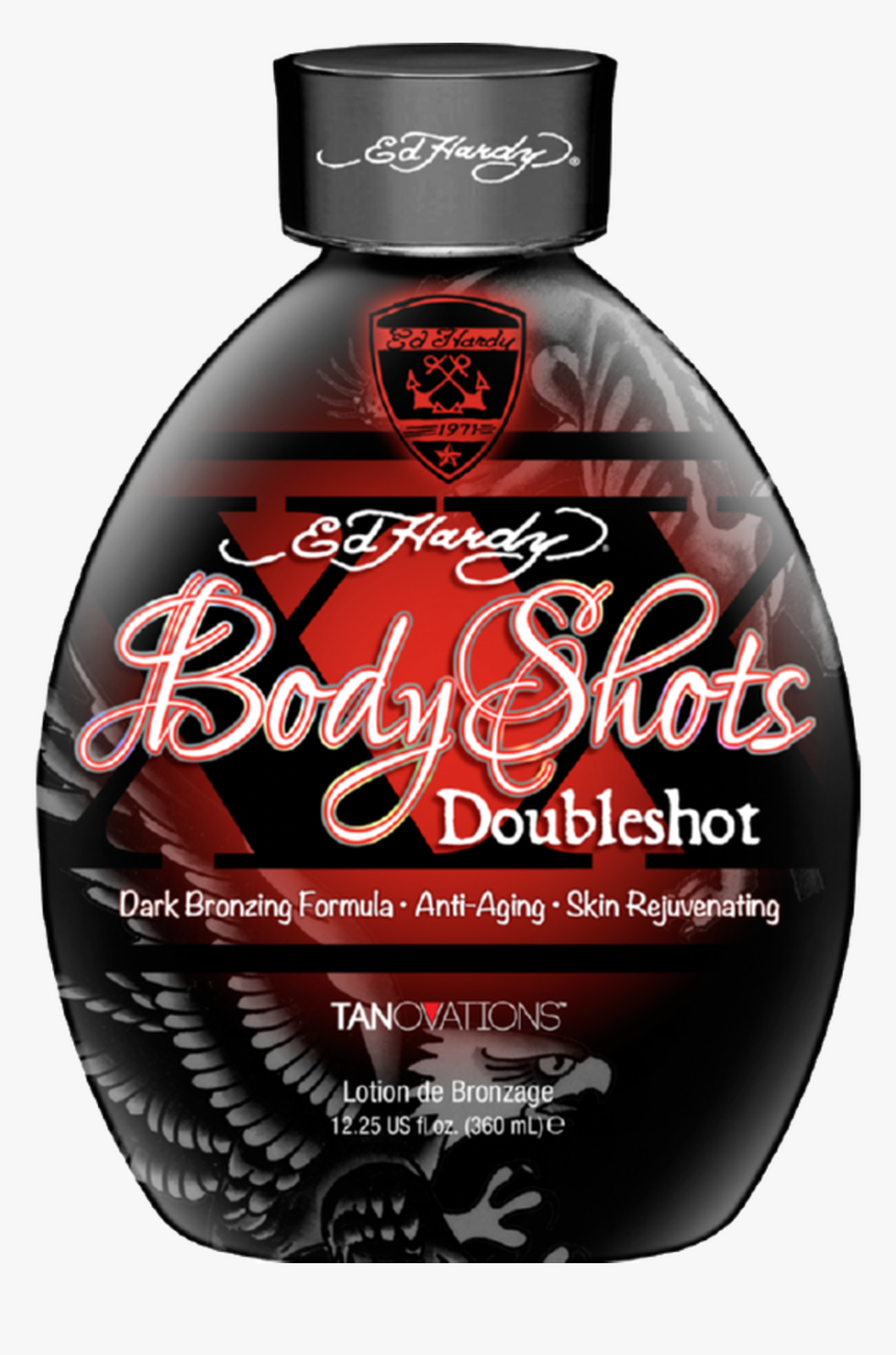 Ed Hardy Body Shots Doubleshot Mega Extreme Black Tingle - Ed Hardy, HD Png Download, Free Download