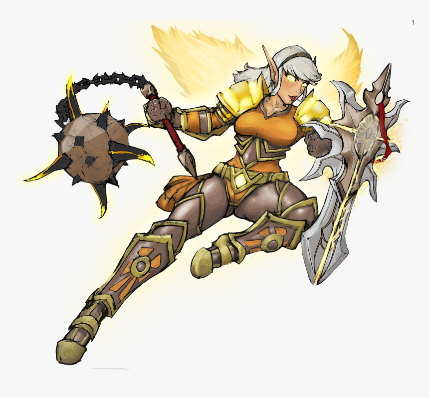 Paladin Female Wow Elf, HD Png Download, Free Download