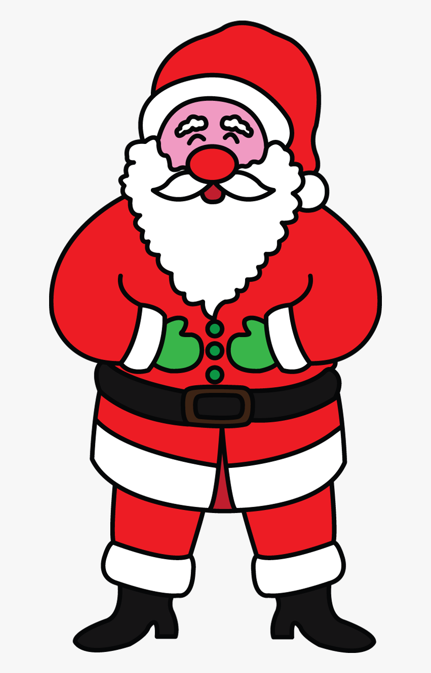 Clip Library Library How To Draw Celebrities Ideas - Santa Claus To Draw, HD Png Download, Free Download