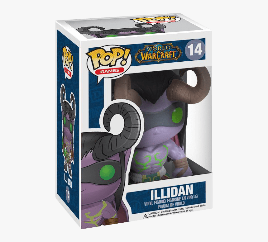 Funko Pop Games World Of Warcraft Illidan Vinyl Figure - Figurine Pop Illidan, HD Png Download, Free Download