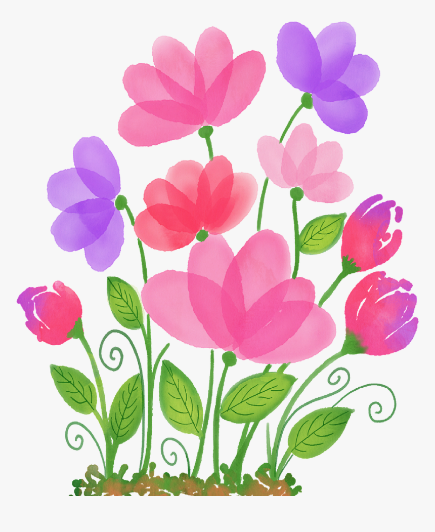 Watercolour Flowers Watercolor Floral Free Picture - Imagenes De Flores En Acuarela, HD Png Download, Free Download