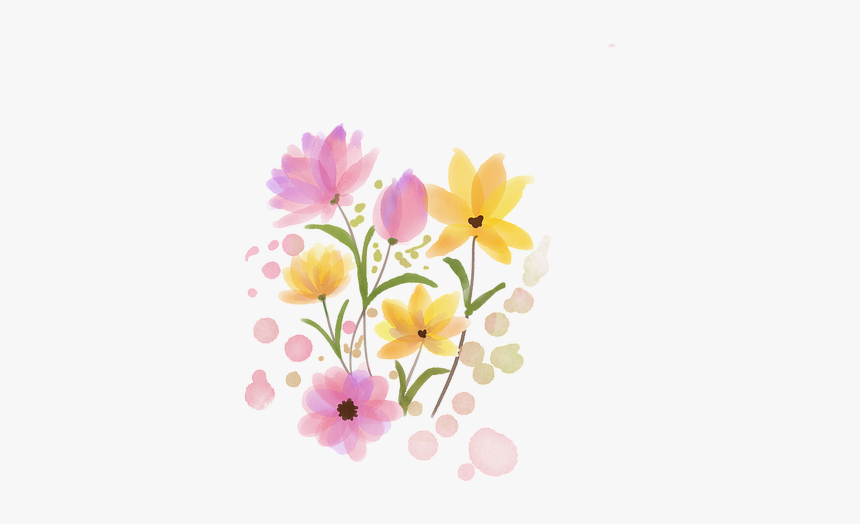 Watercolour Flower, Floral, Watercolor, Nature, Flowers - 水彩 花, HD Png Download, Free Download