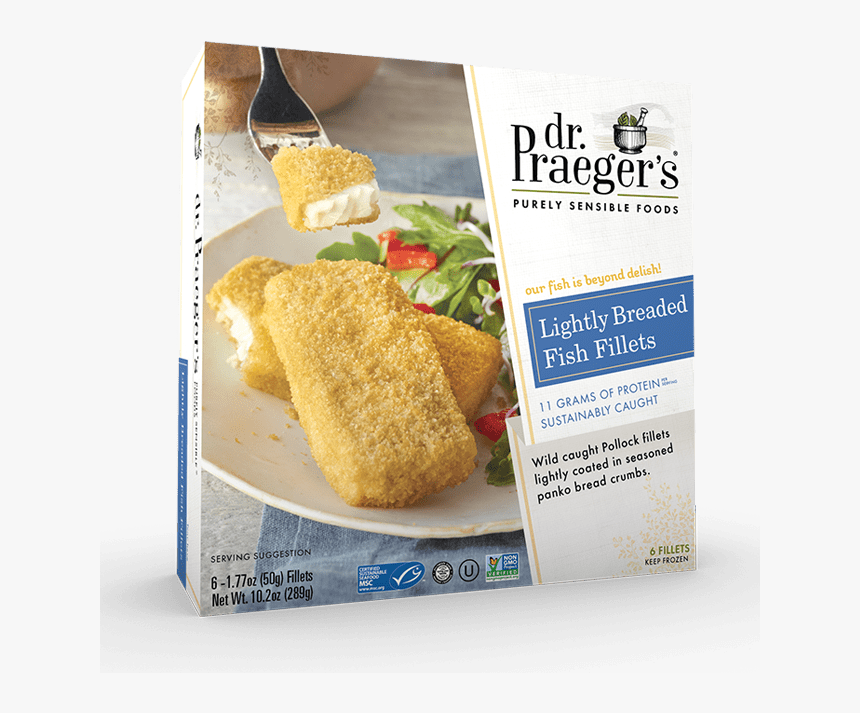 Dr Praeger"s Lightly Breaded Fish Fillets - Dr Praeger's Lightly Breaded Fish Fillets, HD Png Download, Free Download