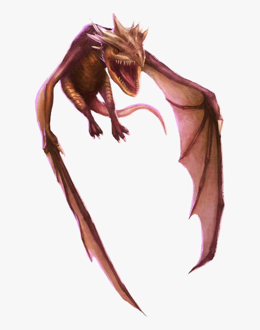 A Coppery-brown Dragon Flying With Its Mouth Open - Wizards Unite Dragons Egg, HD Png Download, Free Download