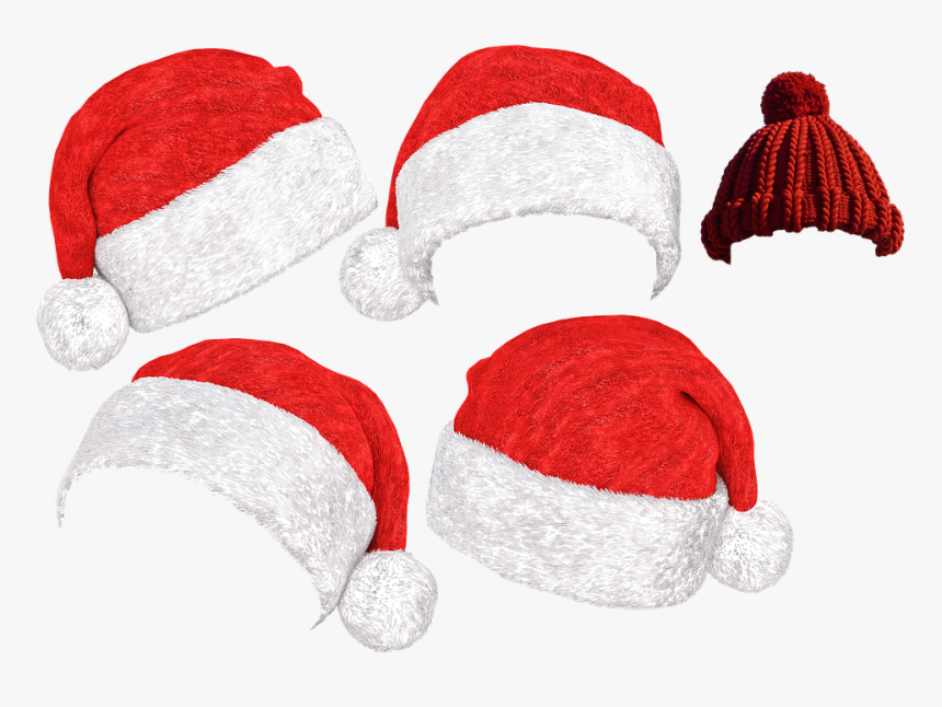 Santa Hat, Christmas, Cap, Red, Fabric, Nicholas, HD Png Download, Free Download