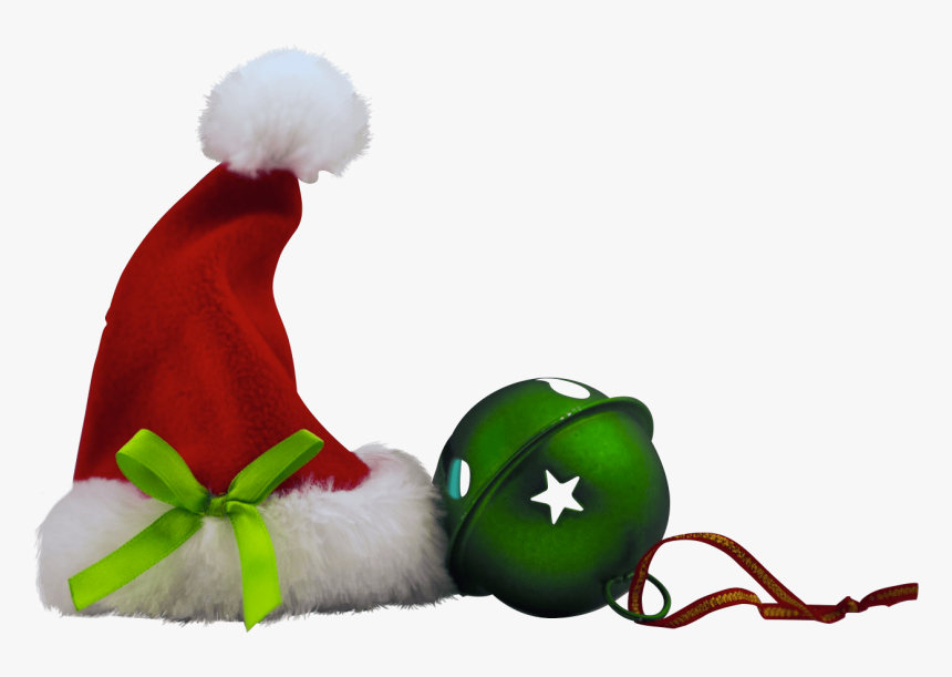 Christmas Hat And Bell - Christmas Day, HD Png Download, Free Download