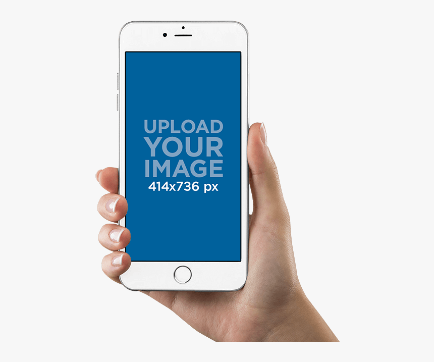 Iphone In Hand Mockup - Hand Iphone Mockup Png, Transparent Png, Free Download