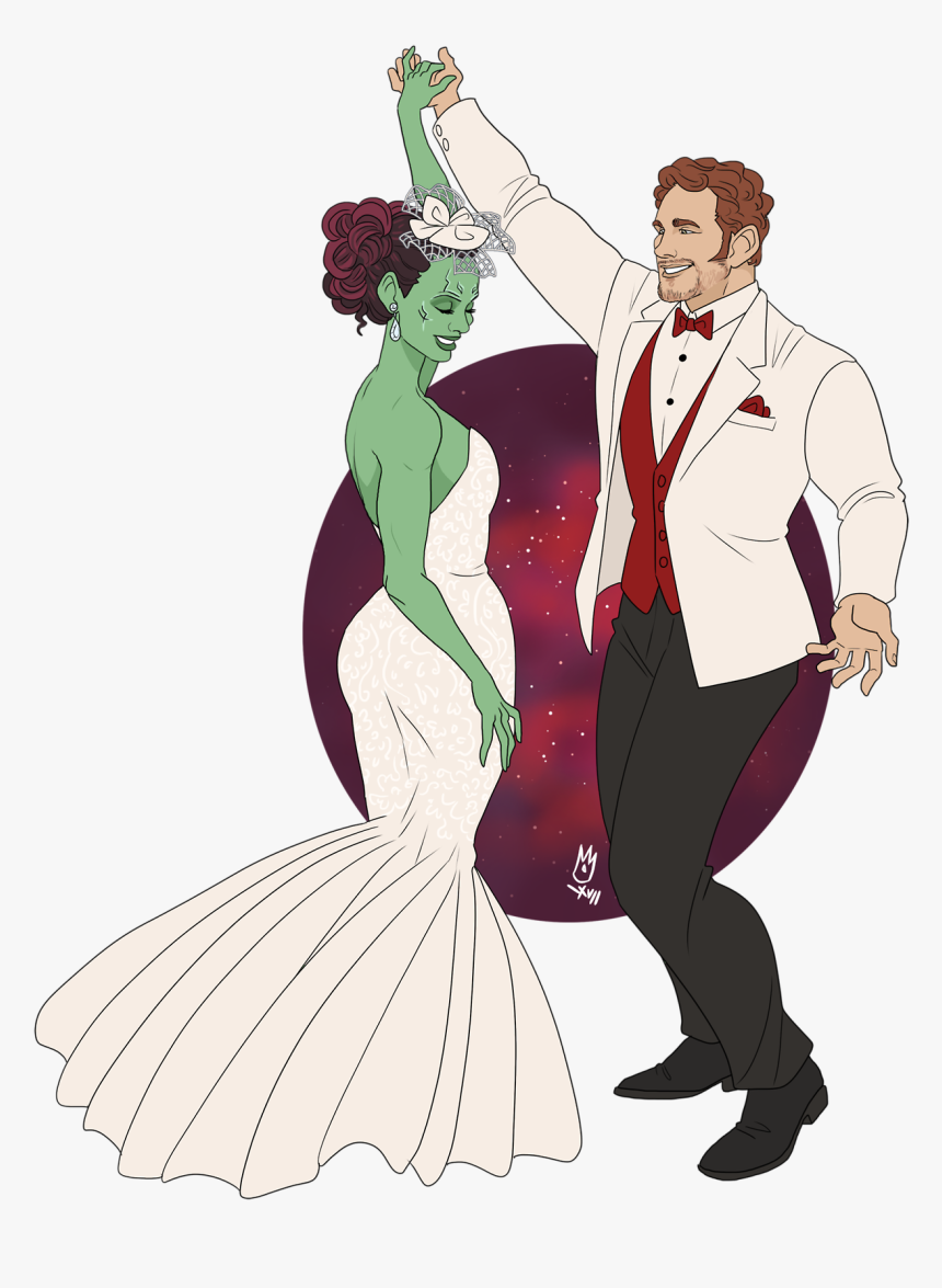 Transparent Peter Quill Png - Peter X Gamora Fanart, Png Download, Free Download