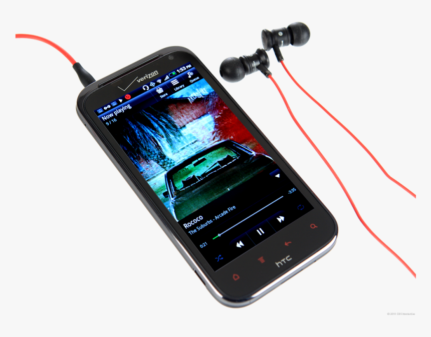 Mobile Earphone Transparent Png - Mobile With Headphone Png, Png Download, Free Download