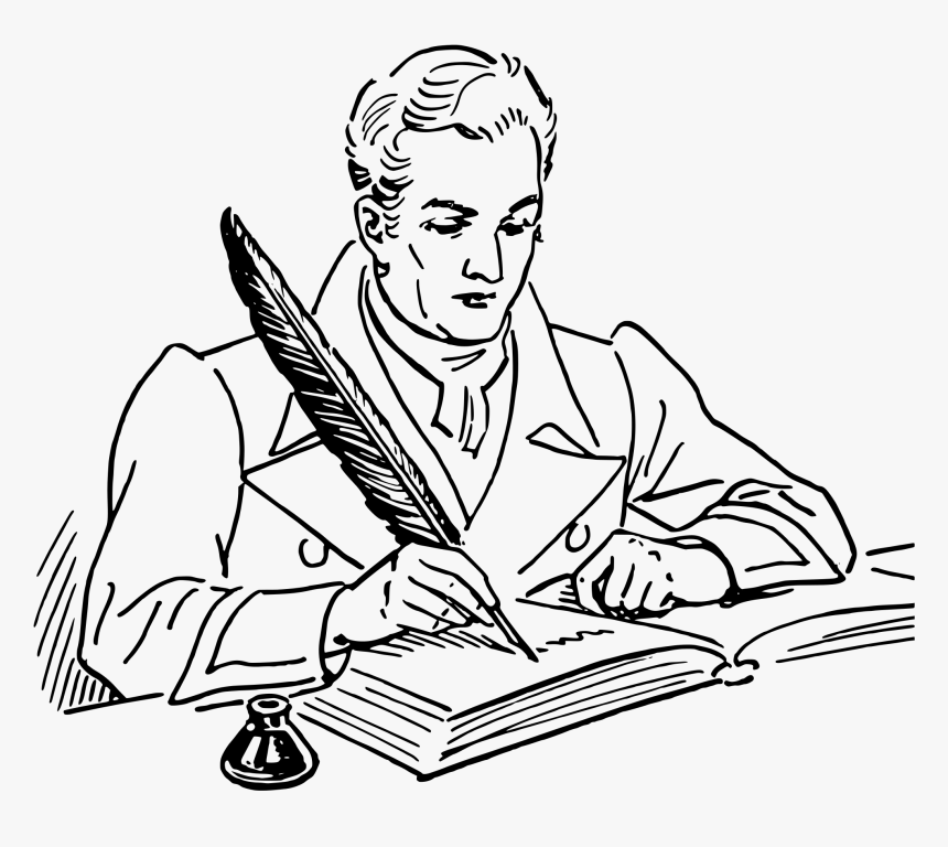 Quill Vector - Author Png, Transparent Png, Free Download