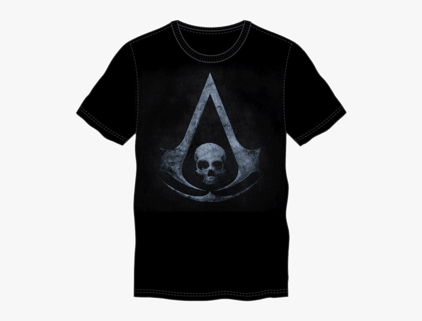 Black Assassin"s Creed Logo T-shirt - T-shirt, HD Png Download, Free Download