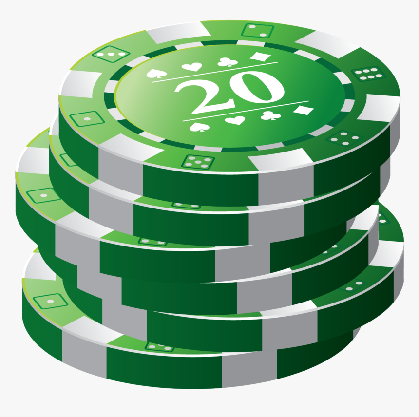 Green Poker Chips Png, Transparent Png, Free Download