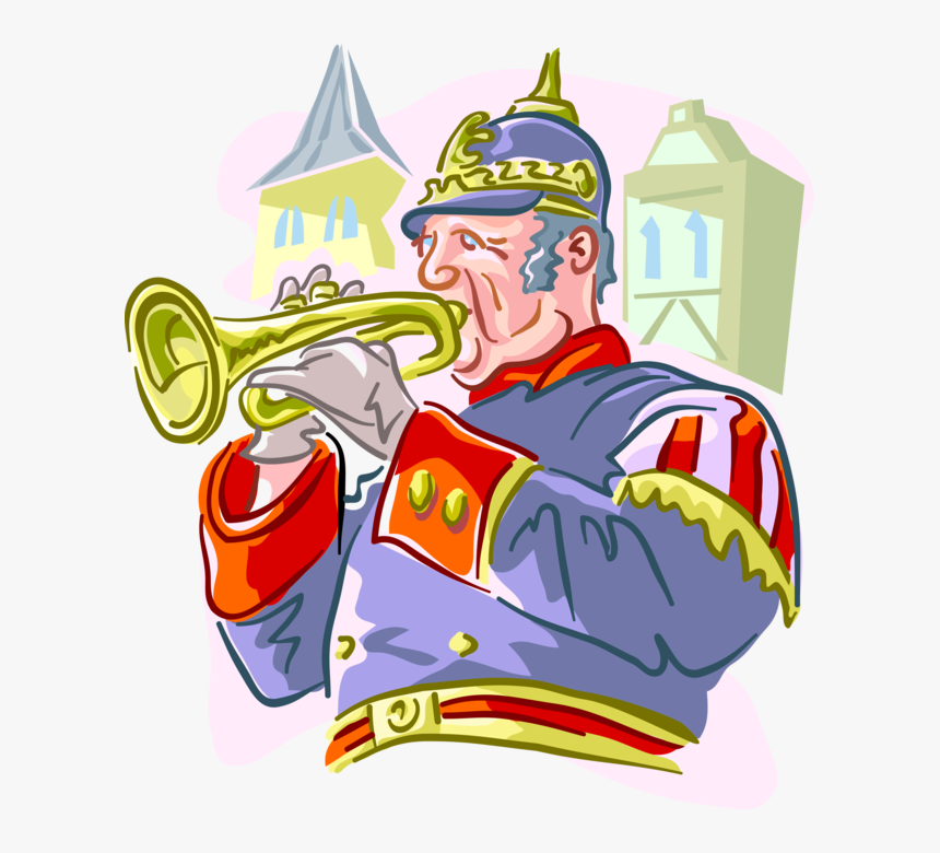 Vector Illustration Of European Musician In Germany - Cartoon, HD Png Download, Free Download