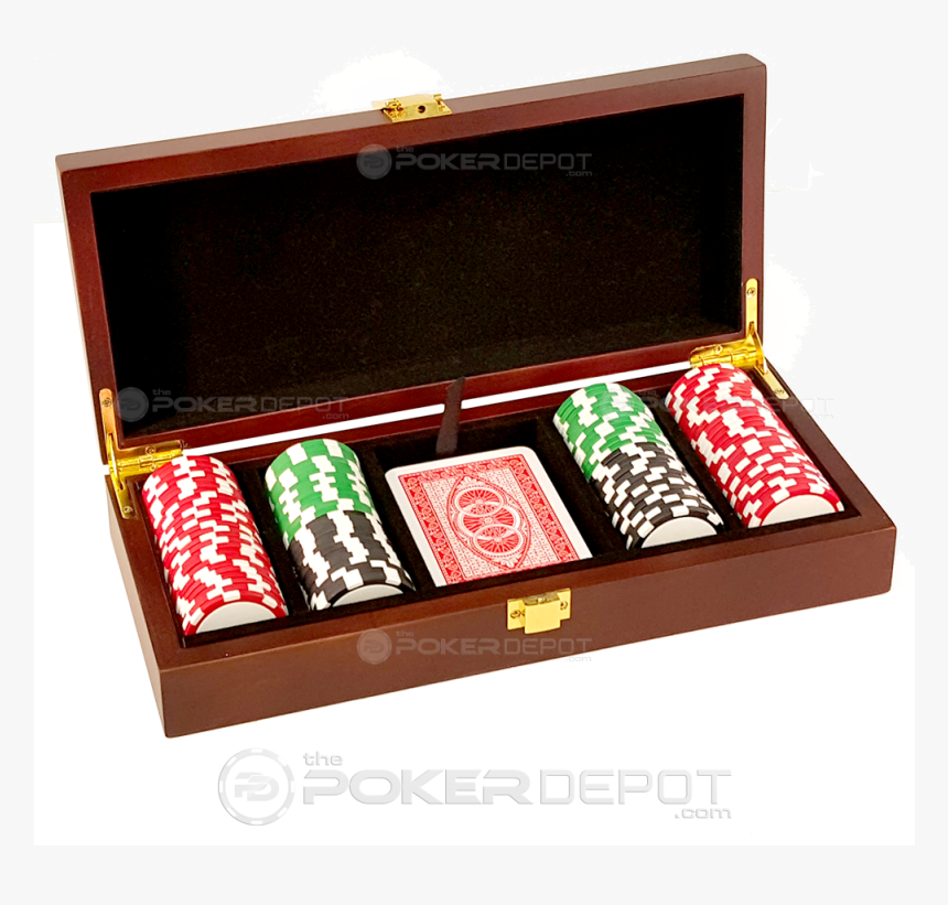 Mahogany Poker Chip Case - Poker, HD Png Download, Free Download