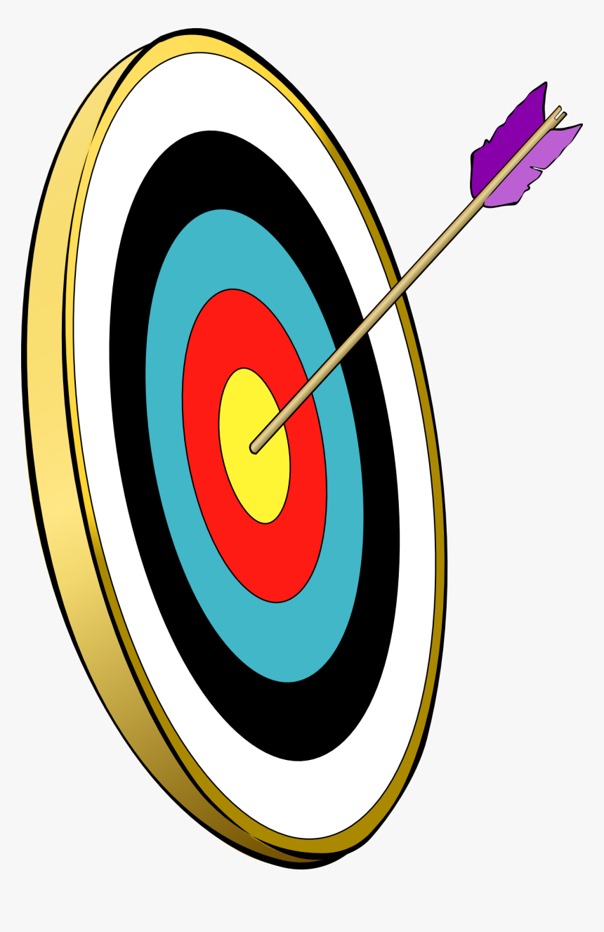 Target Archery Bow And Arrow Clip Art - Target And Arrow Clip Art, HD Png Download, Free Download