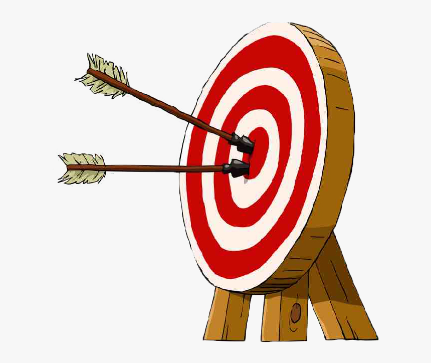 Transparent Archery Target Png - Bow And Arrow Target Drawing, Png Download, Free Download