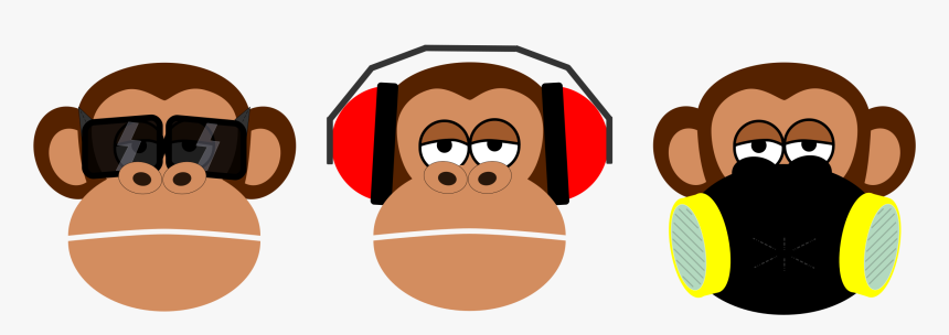 3 Monkeys Clip Arts - Three Wise Monkeys Clipart, HD Png Download, Free Download