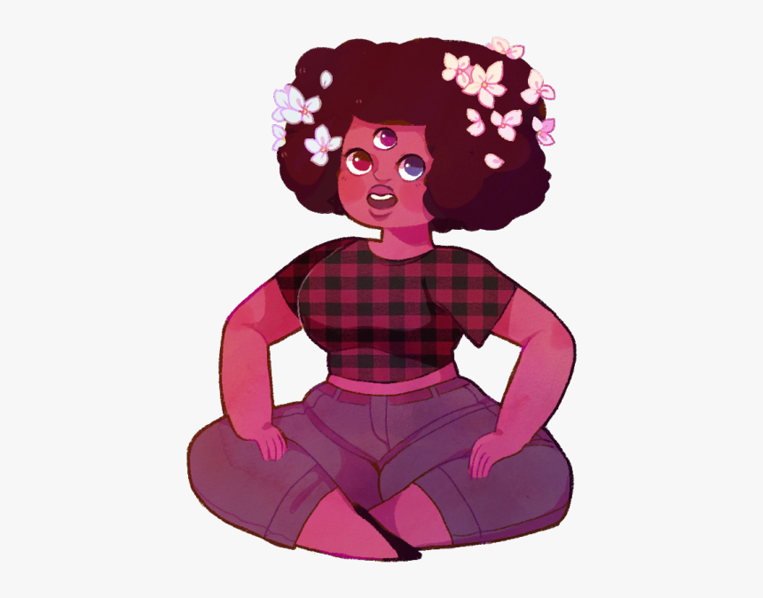 Illustration My Art Fanart Flowers Artists On Tumblr - Steven Universe Fanart Garnet, HD Png Download, Free Download