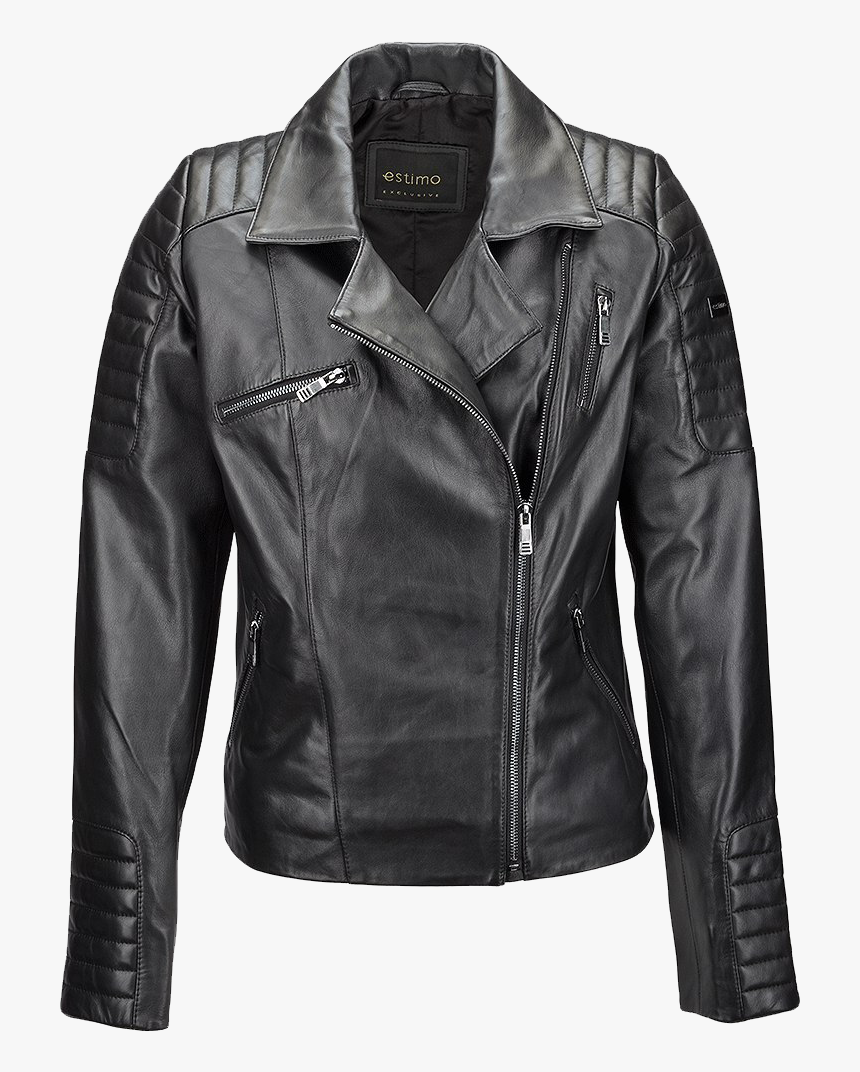 Black Leather Jacket Transparent - Leather Jacket, HD Png Download, Free Download