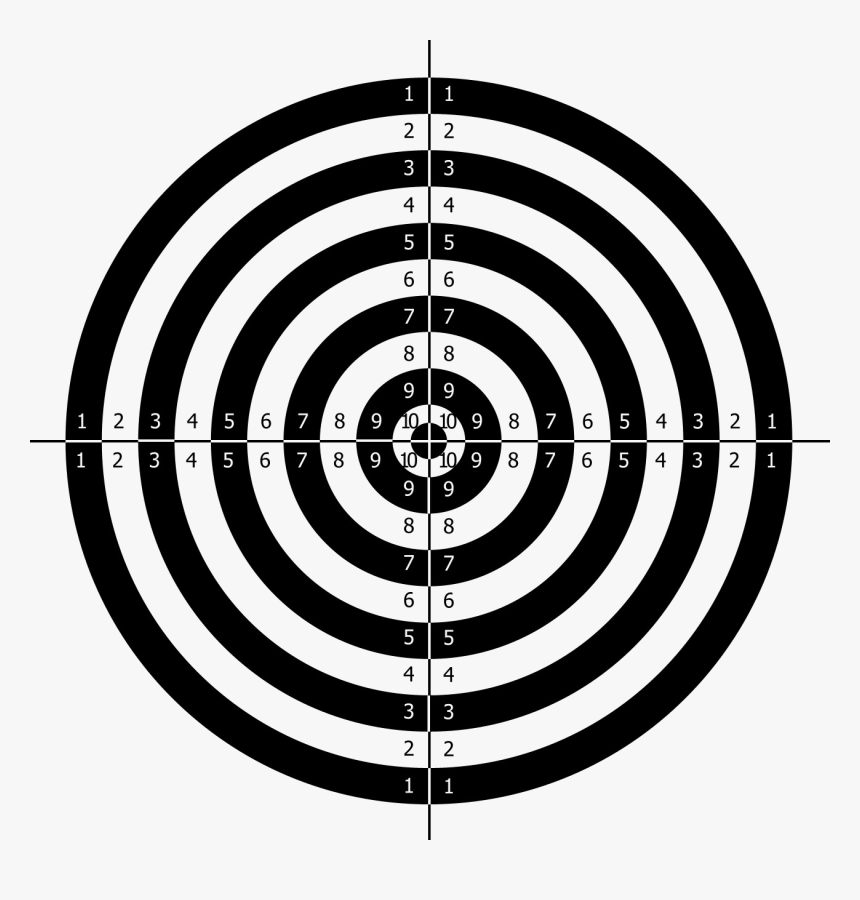 Darts,recreation,target Sports,black And White,indoor - Shooting Range Target Png, Transparent Png, Free Download
