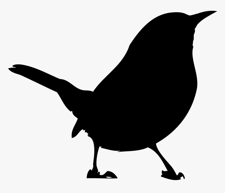 Clipart Kite Bird - Carolina Wren Silhouette, HD Png Download, Free Download