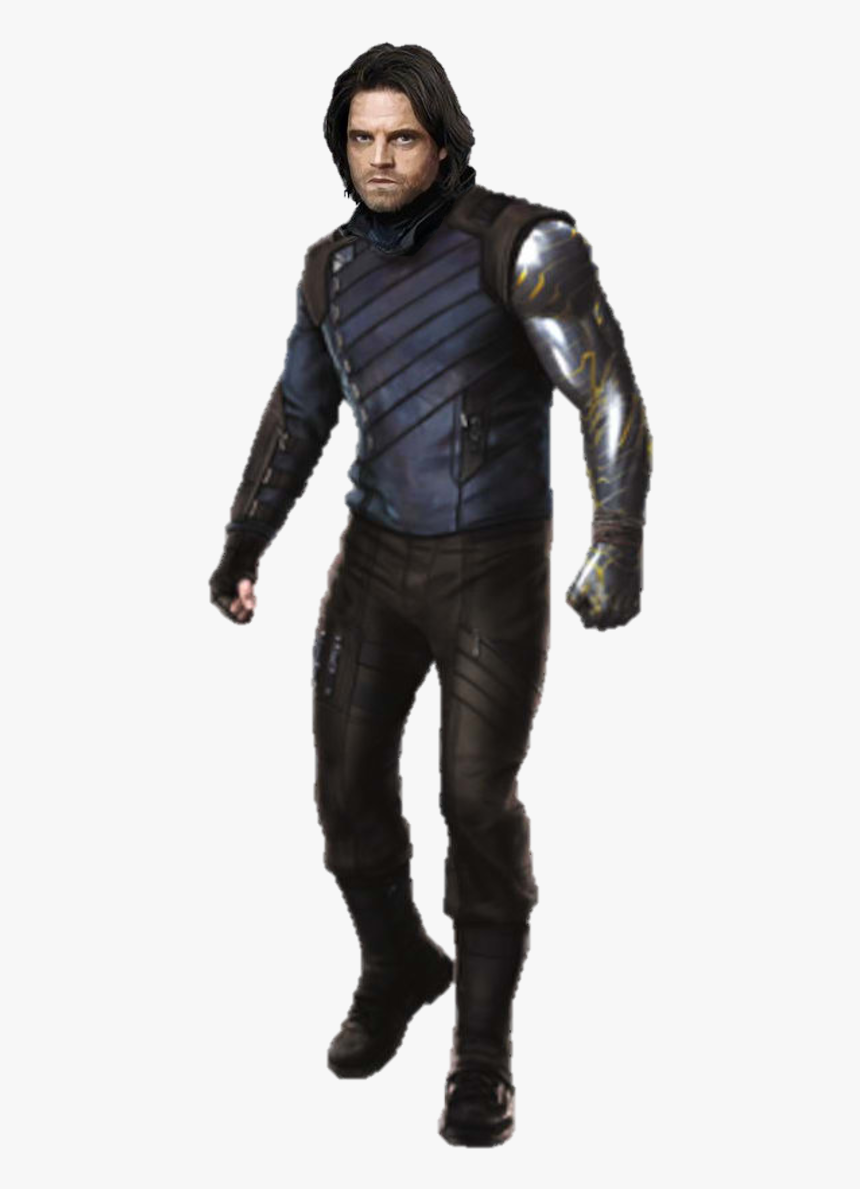 Winter Soldier Png - Infinity War Bucky Jacket, Transparent Png, Free Download