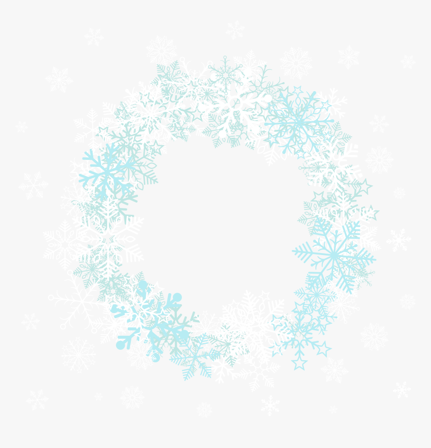 Snowflake Clipart Winter Frame, HD Png Download, Free Download
