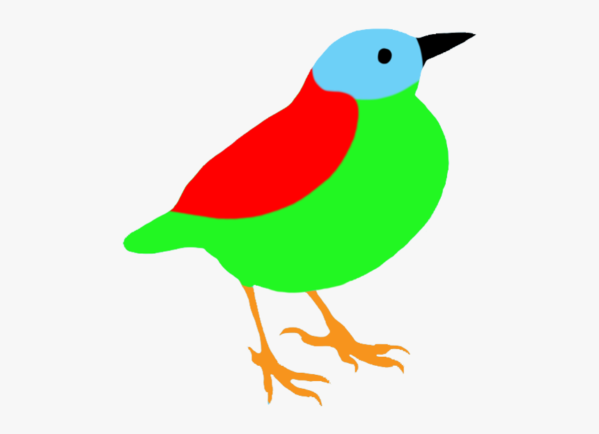 Colorful Bird Silhouette - Bird Silhouette No Background, HD Png Download, Free Download