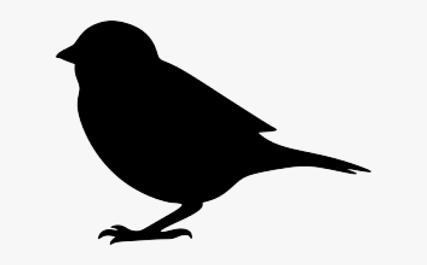 Sparrow Clipart Silhouette - Bird Silhouette, HD Png Download, Free Download