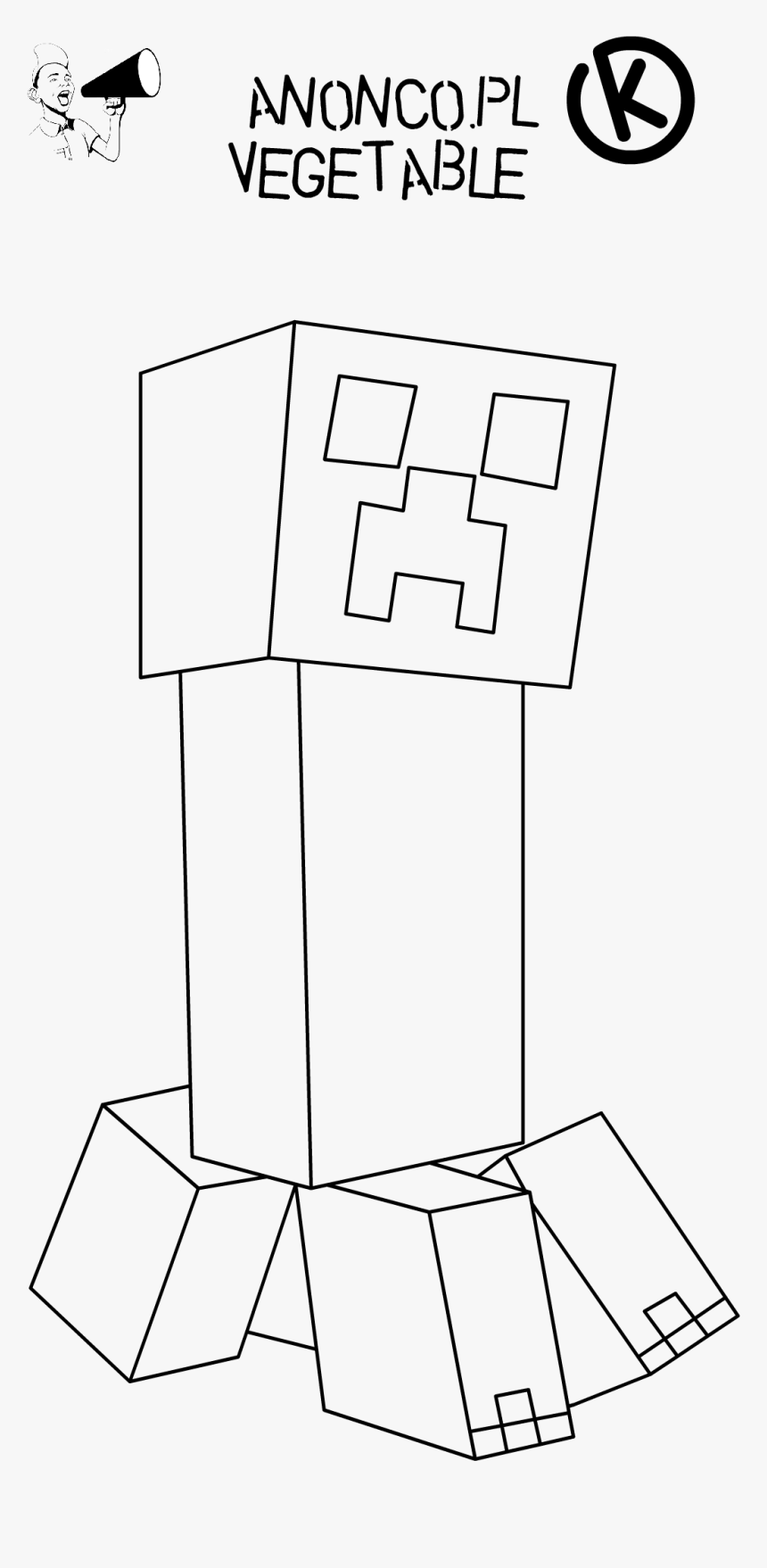 Transparent Minecraft Guardian Png - Minecraft Creeper Face Colouring Page, Png Download, Free Download