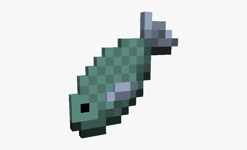 Minecraft Fish Png, Transparent Png, Free Download